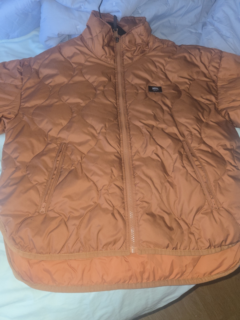 Vans Womens Quilted Puffer Jacket - Burnt Orange
